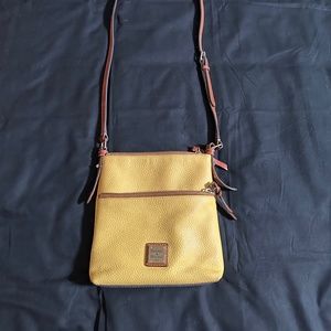 Dooney & Bourke yellow leather crossbody